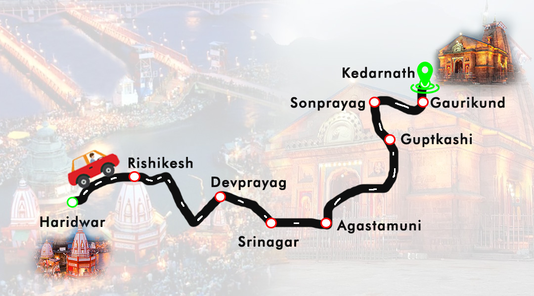 Haridwar To Kedarnath Distance